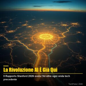 Rapporto Stanford AI 2026: grafici e dati sull'impatto dell'intelligenza artificiale sulla produttività globale