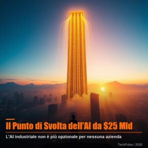 Grafico crescita ricavi OpenAI 25 miliardi di dollari - l'AI entra nell'era industriale