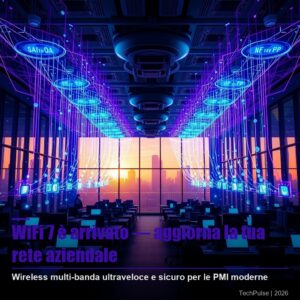 WiFi 7 per PMI: router di nuova generazione con connettività ad alta velocità e bassa latenza per le piccole e medie imprese italiane