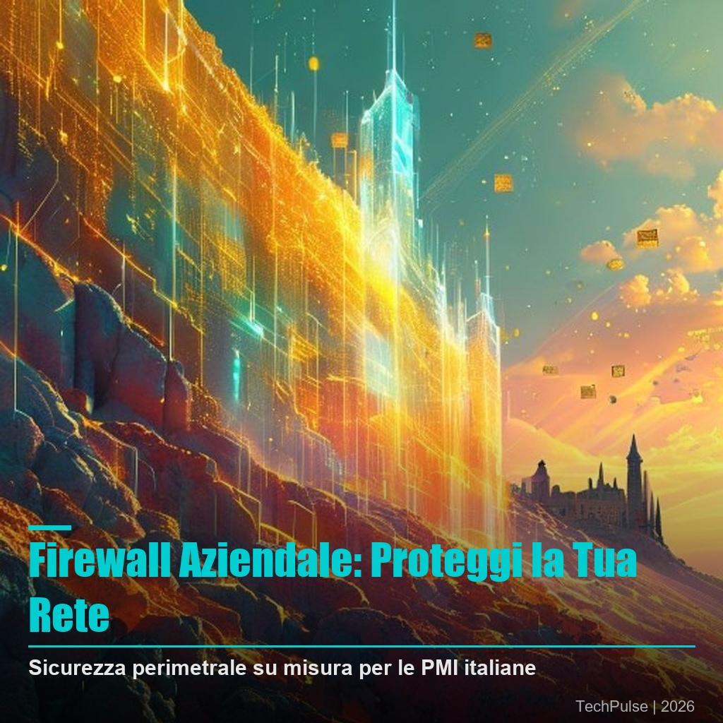 Firewall aziendale PMI sicurezza rete: dispositivo Zyxel USG FLEX installato in un rack server di una piccola media impresa italiana