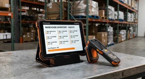 Tablet industriale e lettore RFID Zebra per tracciabilità avanzata